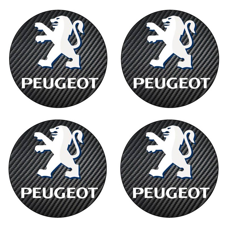 Stickers autocollant moyeu de jante Peugeot