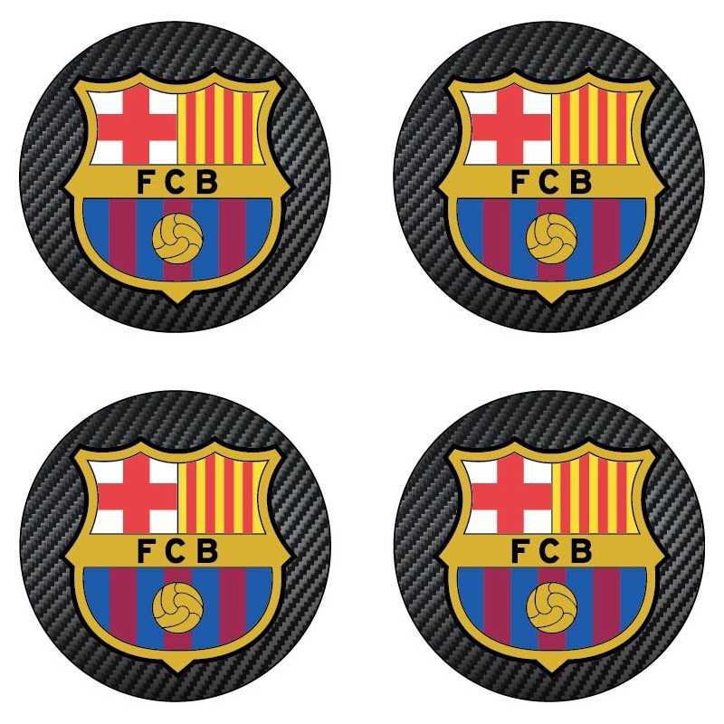 Stickers autocollant moyeu de jante FC Barcelone