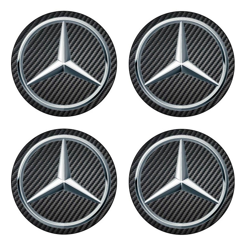 Stickers autocollants moyeu de jante Mercedes
