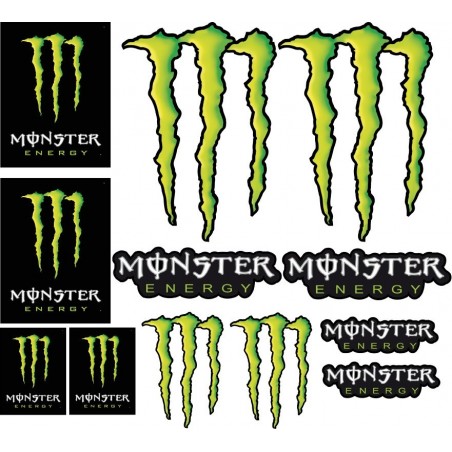 Stickers autocollants Moto Monster Energy