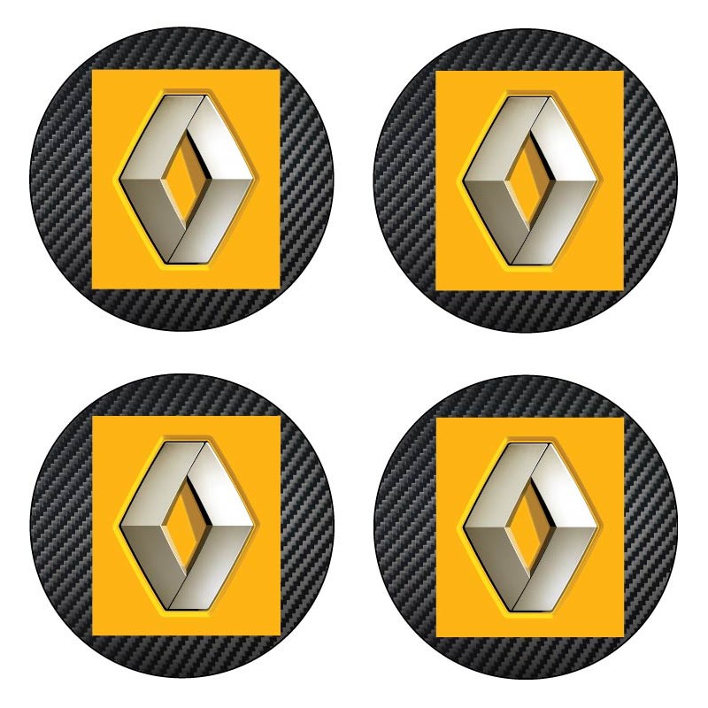 Stickers autocollants cache moyeu de jante Renault