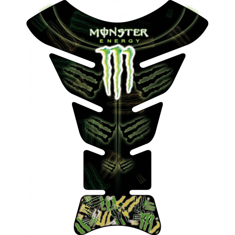 Sticker autocollant réservoir moto Monster Energy.