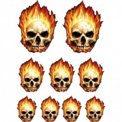9 stickers autocollants Skull