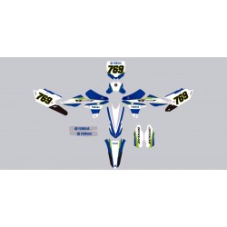 Stickers autocollant moto motocross MX Yamaha YZF 250 année 2015