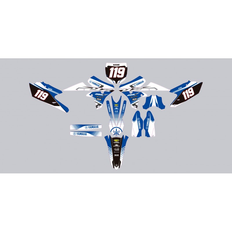 Stickers autocollant moto motocross MX Yamaha YZF 250 année 2015