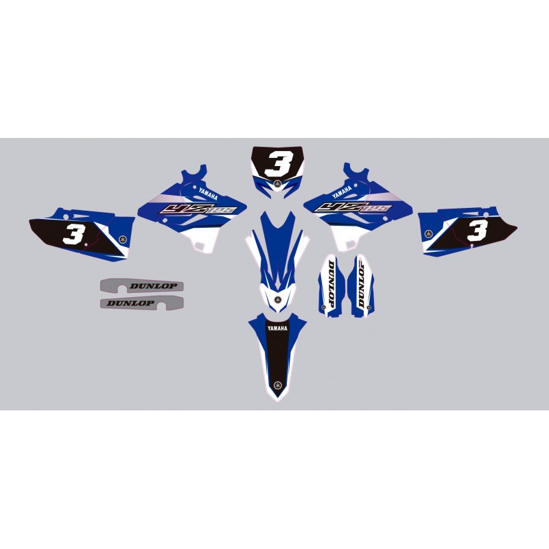 Stickers autocollant moto motocross MX Yamaha YZ 125 année 2016