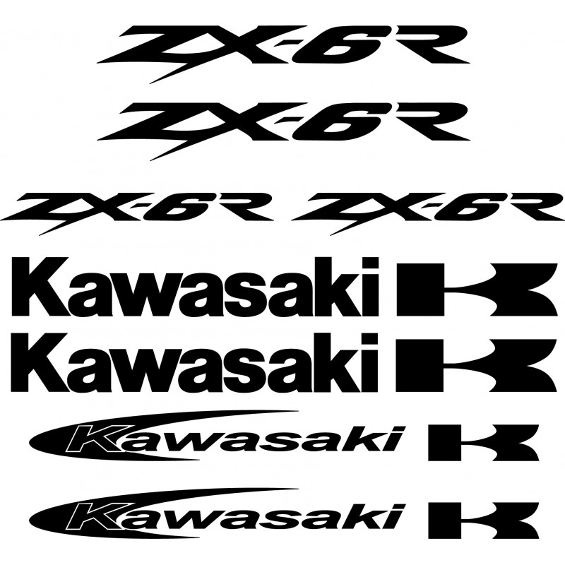 Stickers autocollants Kawasaki Zx6r