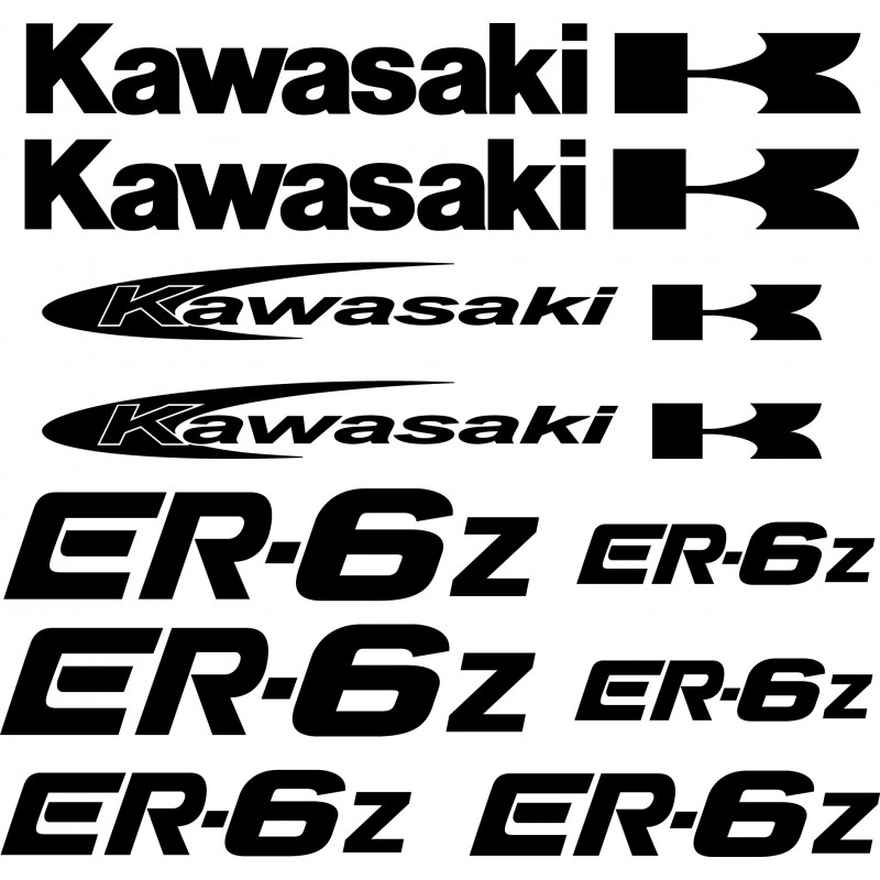 Stickers autocollants Kawasaki ER6Z
