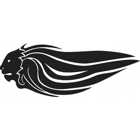 Autocollants Lions Tête Drapeau Italien Aprilia - Lot De 2 Moyen - Décalques Graphiques Haute Qualité