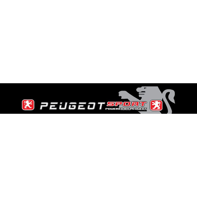 Stickers autocollant pare soleil Peugeot Sport