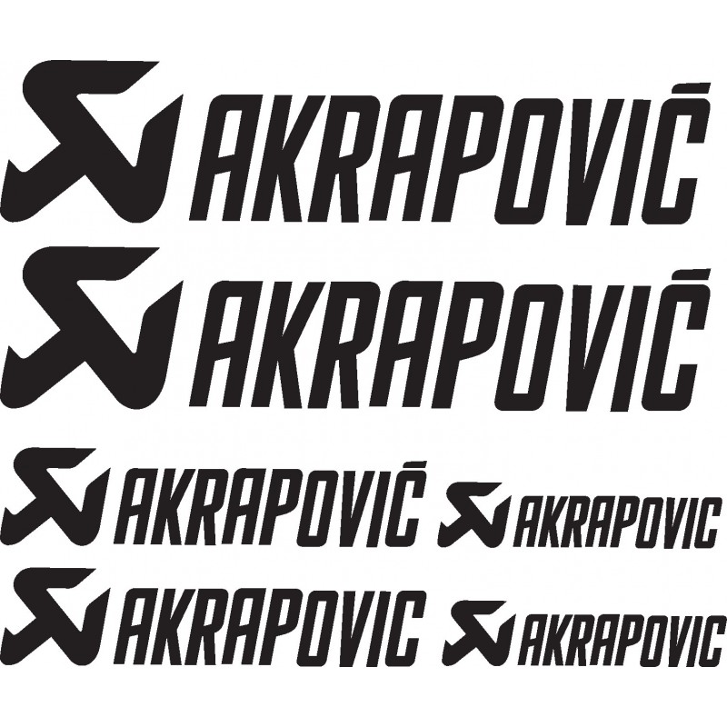 Stickers autocollants planche Akrapovic