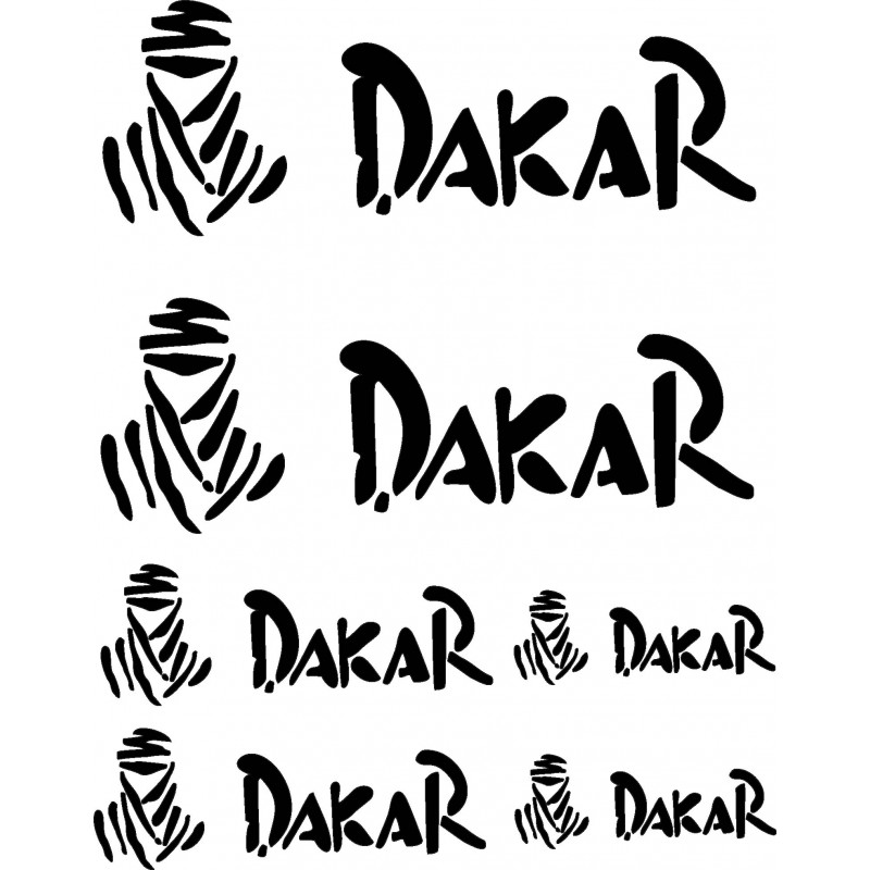 Stickers autocollants planche auto moto Dakar