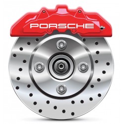 4 Stickers autocollants étrier de frein Porsche