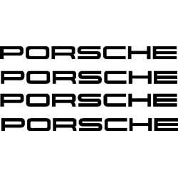 4 Stickers autocollants étrier de frein Porsche