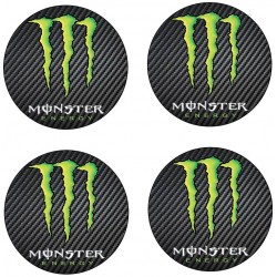 Stickers autocollant moyeu de jante Monster